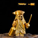 Gold-plating Jack Sparrow Minifigures Lego Compatible The Pirates of the Caribbean Minifigure