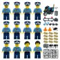 12pcs Police Thunder Operation Minifigures Lego Compatible City Police Sets