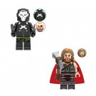 Crossbone and Thor Minifigures Lego Compatible Super Heroes movie Sets