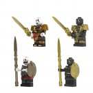 4pcs Kratos Olympus Blade Dropnier Spear Minifigures Lego Compatible Game Sets