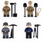 German Engineer Engineering Commander Air Raid Helper Minifigures Lego Compatible WW2 Soldier Set