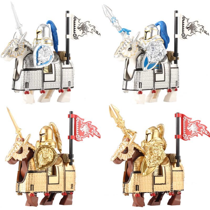 4pcs Stormwind Alliance Knight Minifigures Lego Compatible World of Warcraft Sets