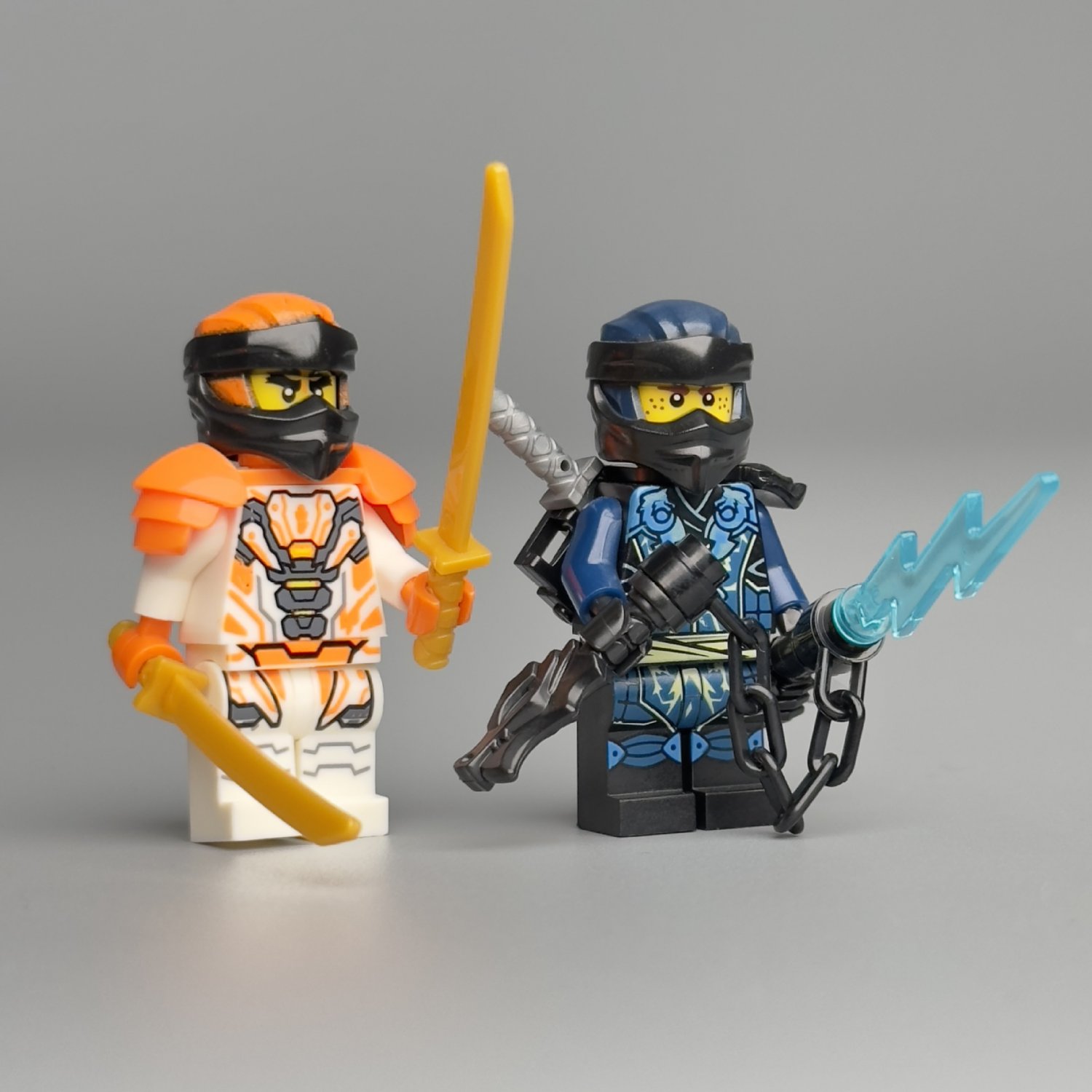 Evil Jay and Cole Minifigures Lego Compatible Ninjago Dragons Rising Sets