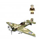 Spitfire Fighter pilot Minifigures Lego Compatible WW2 Military Fighter Set