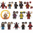 14pcs Deadpool Corps Wolverine X-23 Minifigures Lego Compatible The Avengers Sets
