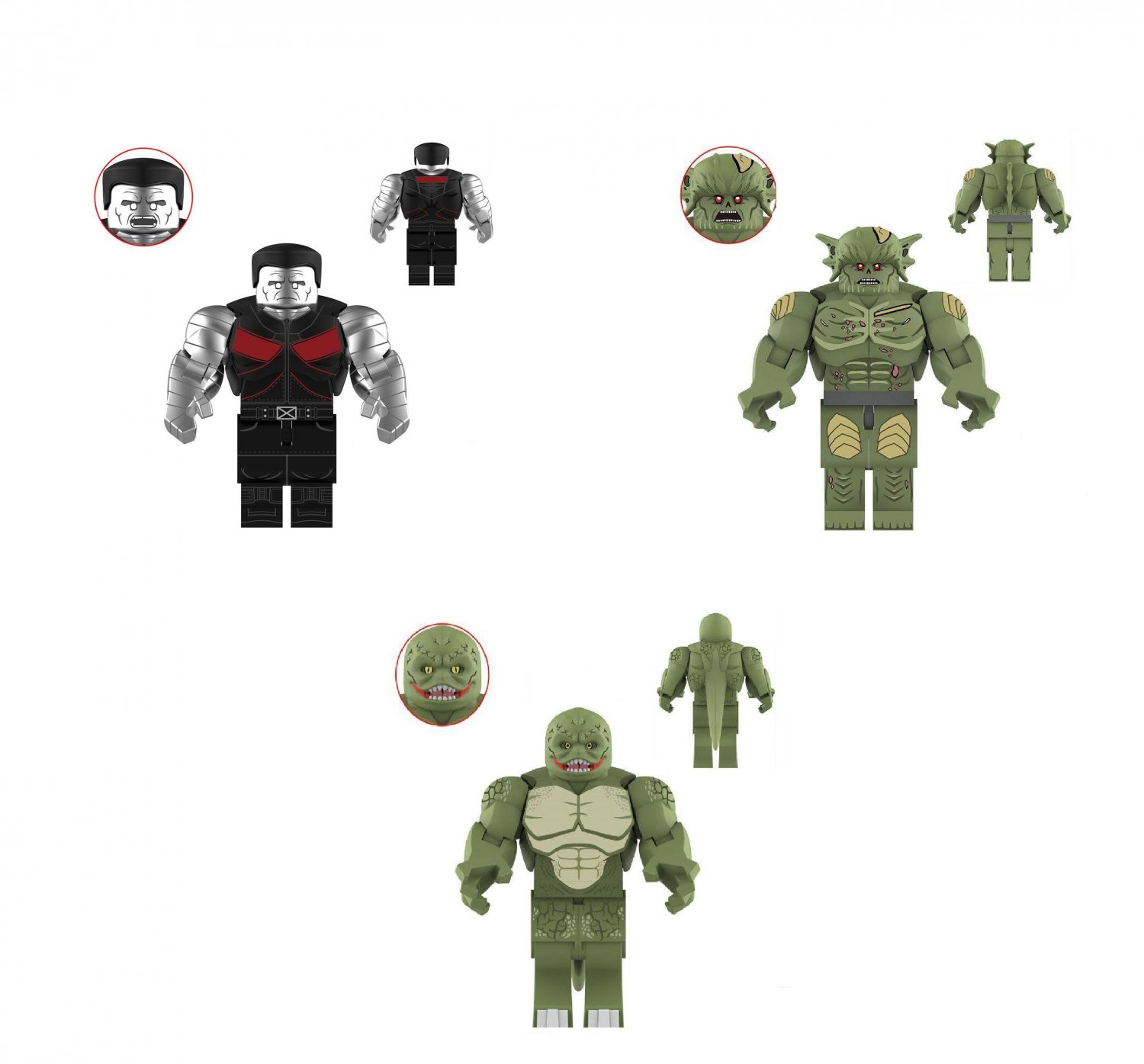 Colossus Zombie Abomination Lizard Minifigures Lego Compatible The Avengers movie Sets