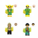 4pcs Iron Fist Danny Rand Minifigures Lego Compatible Daredevil Born Again Season 2 Set