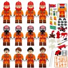 International Rescue and Firefighting Team Minifigures Lego Compatible Rescue Set