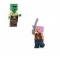 Zombie Hunter and Zombie Villager Minifigures Lego Compatible Minecraft Sets