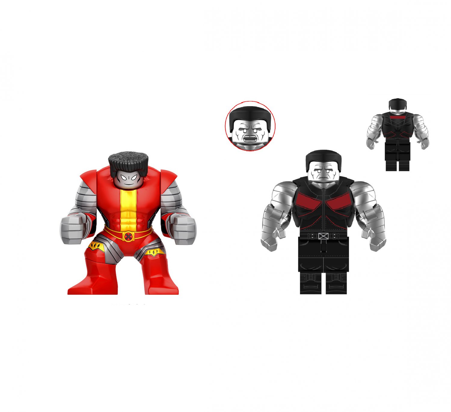 2pcs Big Colossus Minifigures Lego Compatible The X-Men Sets