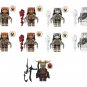 9pcs The Predator and White-haired Elder Minifigures Lego Compatible The Predator Badlands Set