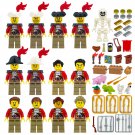 12pcs Britain Royal Navy Minifigures Lego Compatible Napoleonic Wars Sets