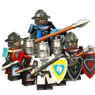 6pcs Heavy armor Medieval Knight Minifigures Lego Compatible Toy