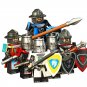 6pcs Heavy armor Medieval Knight Minifigures Lego Compatible Toy