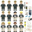 12pcs German medical battalion doctor nurse Minifigures Lego Compatible WW2 Medical Battalion Set