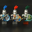 3pcs Medieval castle Heavy knight Minifigures Lego Compatible Medieval Knight Sets