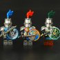 3pcs Medieval castle Heavy knight Minifigures Lego Compatible Medieval Knight Sets