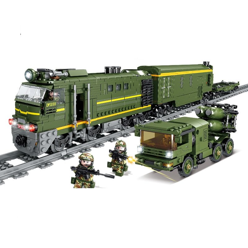 DF-41 Intercontinental Ballistic Missile soldier Minifigures Lego Compatible Military Missile Set