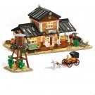 America Western Railway Railway Station Minifigures Lego Compatible train Sets