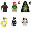 Cyclops Jean Grey Doctor Doom Iron Fist Bullseye Minifigures Lego Compatible The New Avengers‌ Set