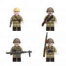 Italian officers and soldiers Minifigures Lego Compatible WW2 Military Base Set