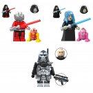 Darth Malak Barriss Offee and Wolfpack Clone Commander Minifigures Lego Compatible Star Wars Set
