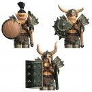 3pcs Heavy Armor Orc Minifigures Lego Compatible World of Warcraft Sets