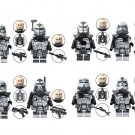 8pcs Wolfpack Clone Trooper and Commander Minifigures Lego Compatible Clone Trooper Set