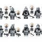 8pcs Wolfpack Clone Trooper and Commander Minifigures Lego Compatible Clone Trooper Set