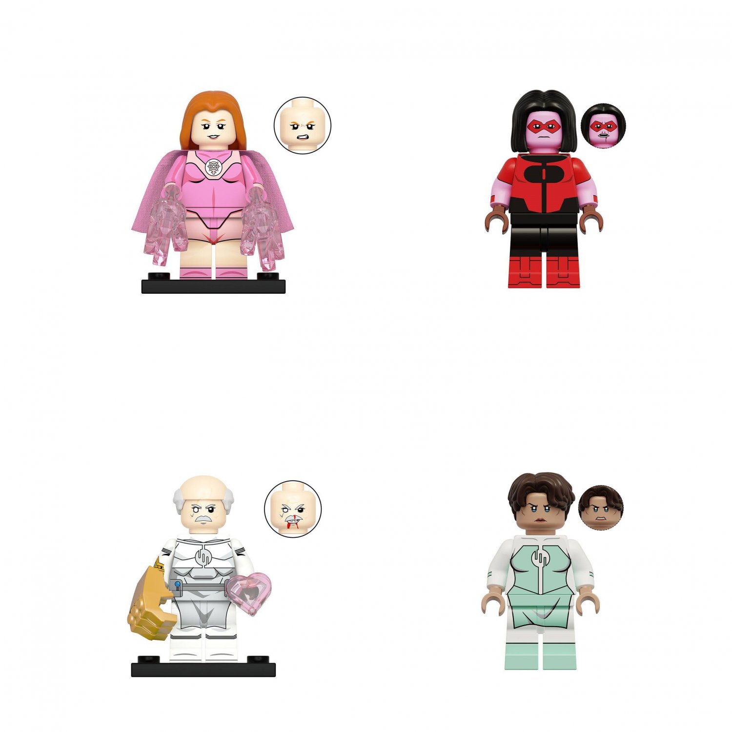 Atom Eve Vanessa Oliver Grayson Conquest Minifigures Lego Compatible Invincible Season 4 Set