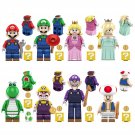 Luigi Princess Peach Princess Rosalina Yoshi Wario Minifigures Lego Compatible The Super Mario Set