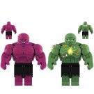 Happy Hulk and Infinite Hulk Minifigures Lego Compatible Hulk Sets