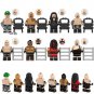 8pcs Wrestling World Stars Minifigures Lego Compatible Sports series Set
