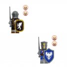 Divine Eagle Knight and Black Eagle Knight Minifigures Lego Compatible Medieval Knight Set