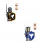 Divine Eagle Knight and Black Eagle Knight Minifigures Lego Compatible Medieval Knight Set