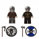 2pcs Viking Territory Elite Knights Minifigures Lego Compatible Medieval Knight Set