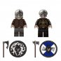 2pcs Viking Territory Elite Knights Minifigures Lego Compatible Medieval Knight Set