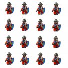 16pcs Lion Knight Legion Minifigures Lego Compatible Medieval Knight Set