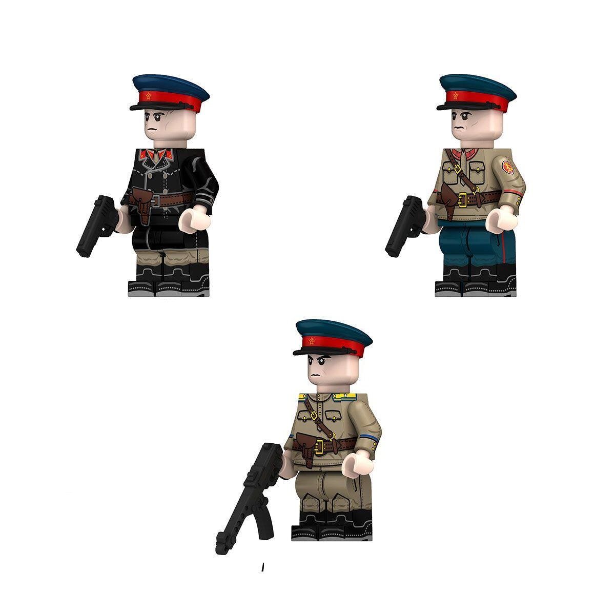 Russian Interior Ministry Second Lieutenant Minifigures Lego Compatible WW2 military Set