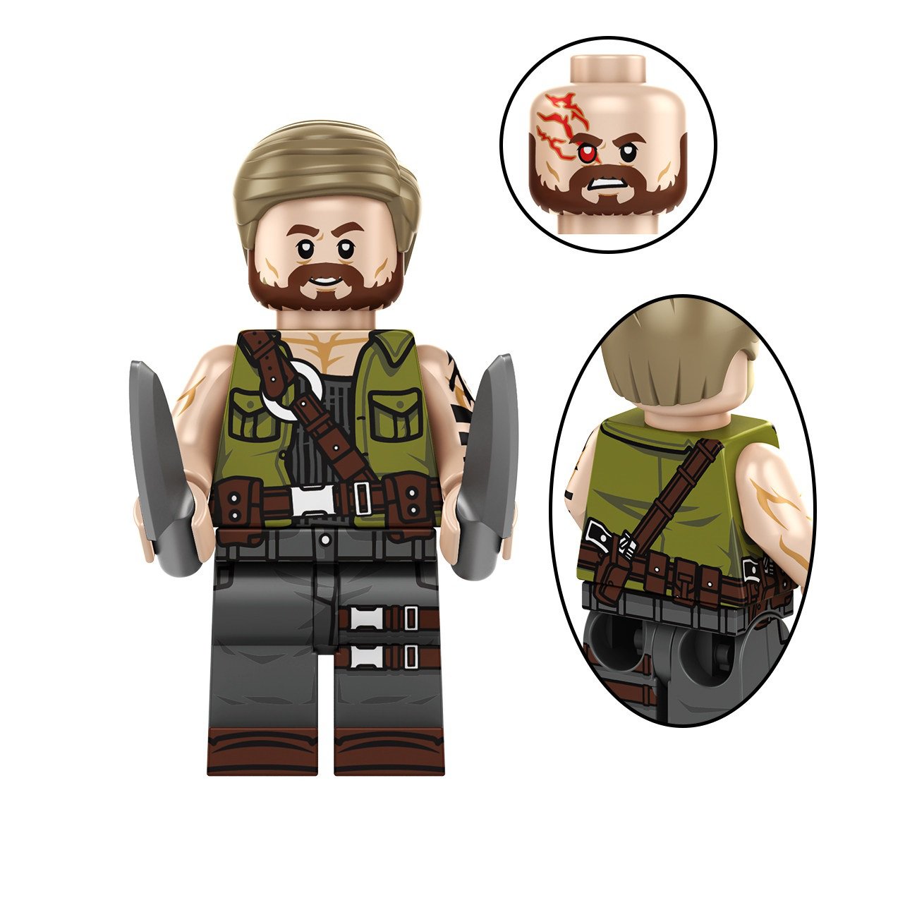 Kano Minifigures Lego Compatible Mortal Kombat 2 Minifigure