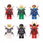 Kai Jay Cole Lloyd Zane Minifigures Lego Compatible Ninjago movie Set