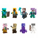Zombified Piglin Skeleton Husk Wasteland Adventurer Minifigures Lego Compatible Minecraft Set