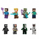 HIM Steve Alex null Necro Knight Terror Knight Minifigures Lego Compatible Minecraft Set