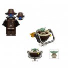 Bane and Grogu baby Minifigures Lego Compatible Star Wars TV Set