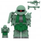 Zaku Green Minifigures Lego Compatible Anime mecha Minifigure