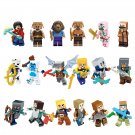 18pcs New Minecraft character Minifigures Lego Compatible Toy