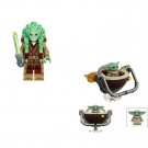 Kit Fisto and Baby Yoda Minifigures Lego Compatible Star Wars movie Set