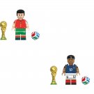 Achraf Hakimi vs Mbappe Minifigures Lego Compatible World Football Cup Set