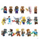 18pcs Minecraft game Character Minifigures Lego Compatible Toy