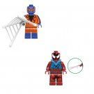 Flipside Spider-Man and Scarlet Spider Minifigures Lego Compatible Spider-Man Set
